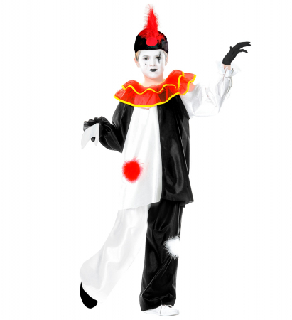 Costume Carnaval Copii - Costum Arlechin Pierrot