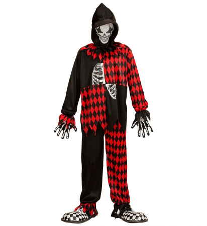 Costume Carnaval Copii - Costum Arlechin Schelet Copil