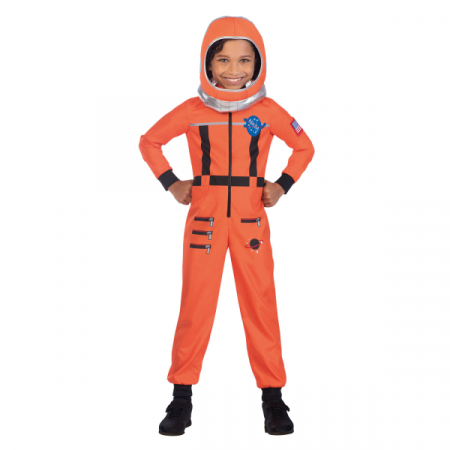 Costum Astronaut Portocaliu, 8-10 ani [0]