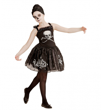 Costume Carnaval fete - Costum Balerina Schelet Fetita