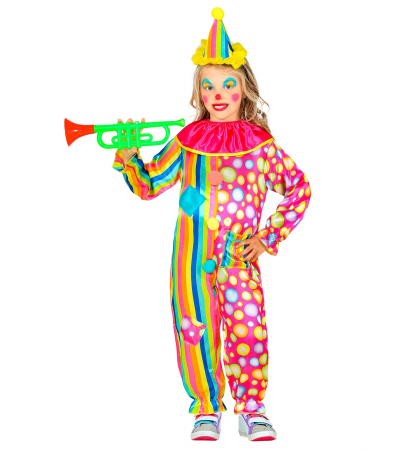Costume Carnaval Copii - Costum Clown Salopeta Fete