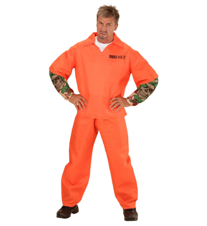 Costume Carnaval barbati - Costum Detinut Tatuat