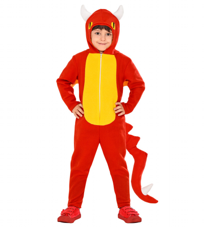 Costume Carnaval baieti - Costum Dragon Rosu Copii
