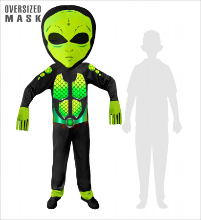 Costume Carnaval Copii - Costum Extraterestru Space Alien Copii