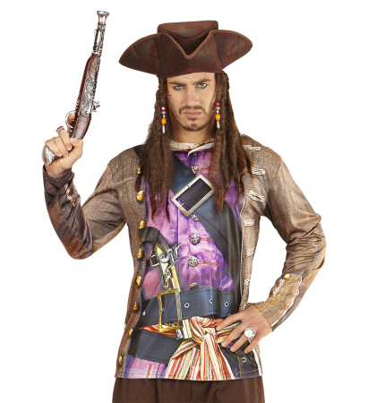 Costume Carnaval barbati - Costum Pirat Tricou Imprimeu 3D