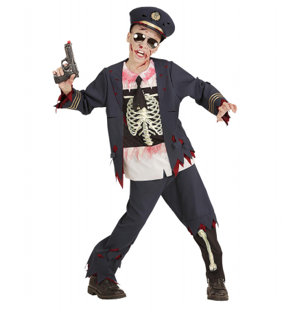 Costume Carnaval Copii - Costum Politist Zombie Copii