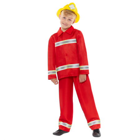 Costume Carnaval Copii - Costum Pompier, 6-8 ani