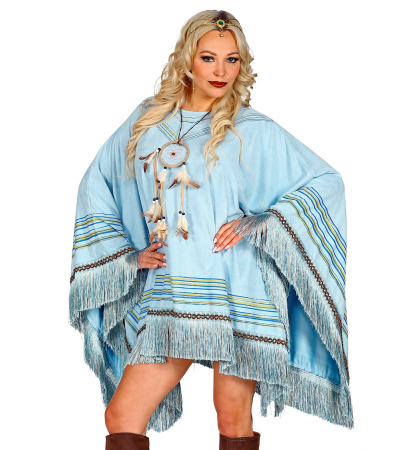 Costume Carnaval Adulti - Costum Poncho Turcoaz