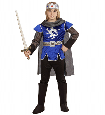 Costume Carnaval baieti - Costum Rege Arthur Albastru