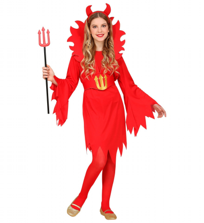 Costume Carnaval fete - Costum Rosu Diavolita Copii Halloween