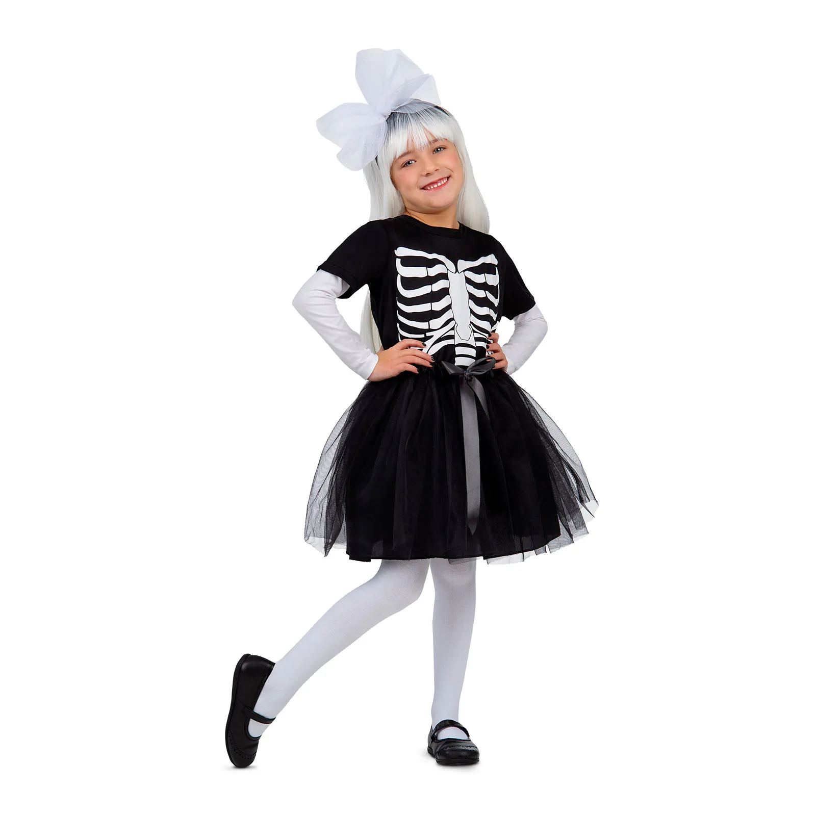 Costume Carnaval fete - Costum Schelet 7-9 ani, 116- 140 cm