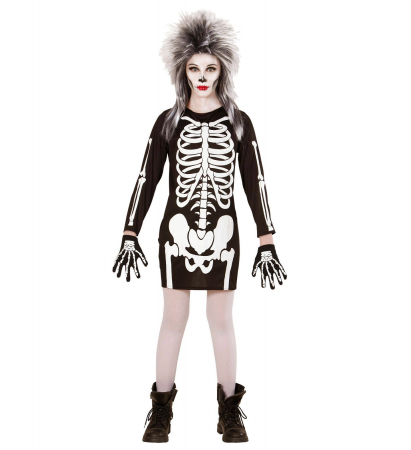 Costume Carnaval - Costum Schelet Rochie Halloween Fetita