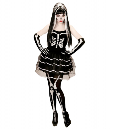 Costume Carnaval Adulti - Costum Schelet Sexy Party