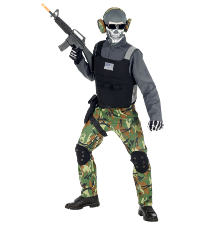 Costume Carnaval barbati - Costum Soldat Schelet