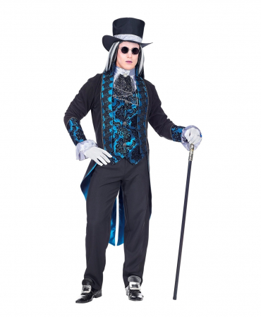 Costume Carnaval barbati - Costum Vampir Epoca Albastru