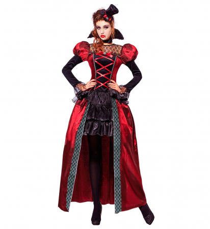 Costume Carnaval Adulti - Costum Vampirita Stil Victorian Halloween