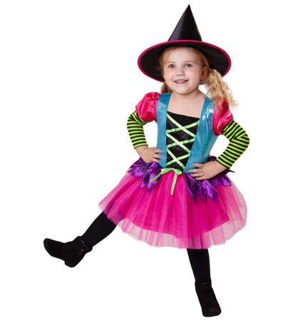 Costume Carnaval fete - Costum Vrajitoare Colorata