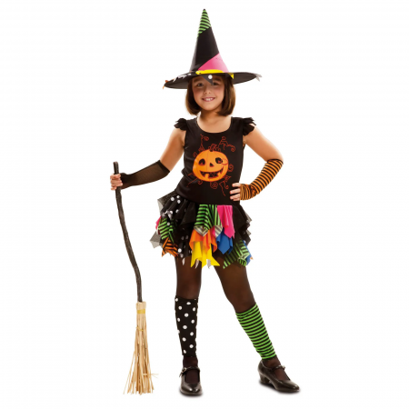 Costume Carnaval fete - Costum Vrajitoare Dovleac 10-12 ani, 140-150 cm