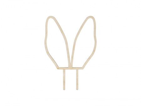 Paste - Decoratiune Prajitura Lemn Urechi Iepuras