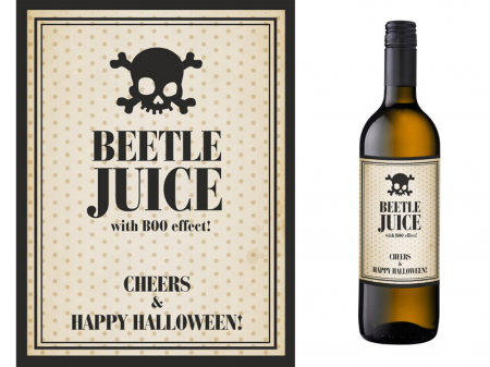 Halloween - Etichete Sticle Beetle Juice