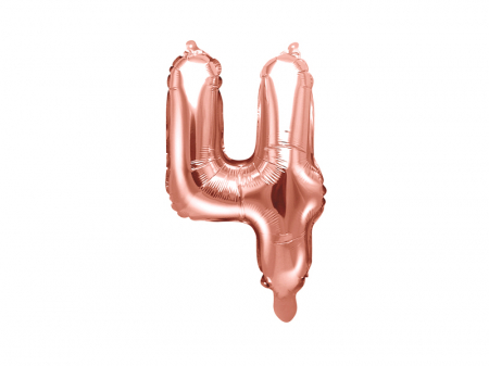 Baloane Cifra - Balon Folie Cifra 4 Roz, 35 cm