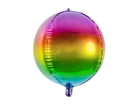 Balon Folie Sfera, Curcubeu - 40 cm [0]