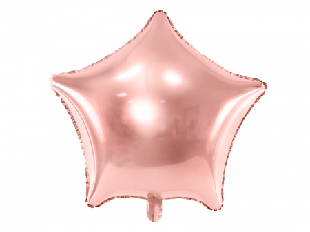 Balon Folie Stea, Rose Gold - 48 cm