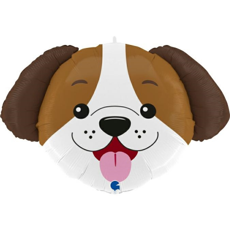 Petrecere Ferma Animalelor - Balon Folie Cap Catelus - 84 cm