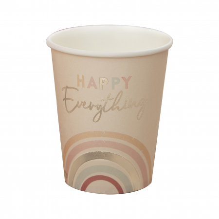 Set 8 Pahare Curcubeu Happy Everything, 266 ml [0]