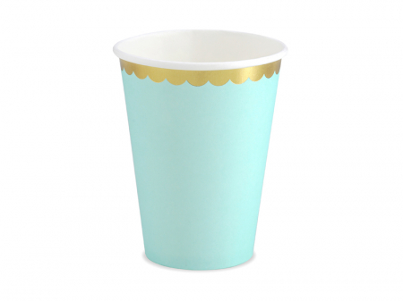 Pastel Party - Set 6 Pahare Verde Menta, 220 ml