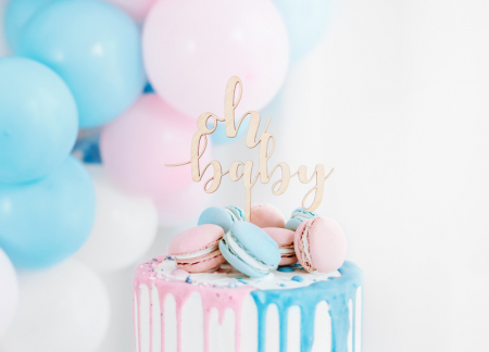 Decoratiune Prajitura Lemn Oh Baby [2]