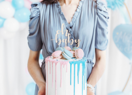 Decoratiune Prajitura Lemn Oh Baby [3]