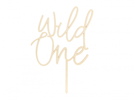 Decoratiune Prajitura Lemn Wild One [0]