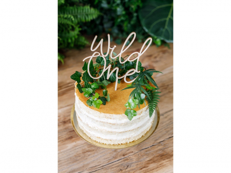 Decoratiune Prajitura Lemn Wild One [1]