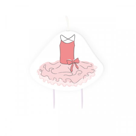 Petrecere Lovely Swan - Lumanare Balerina Little Dancer, 9 cm