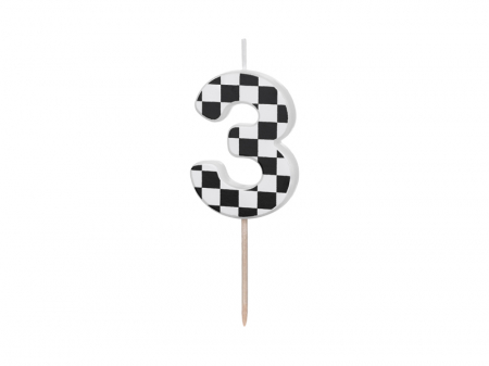 Accesorii Masa - Lumanare Cifra 3 Curse