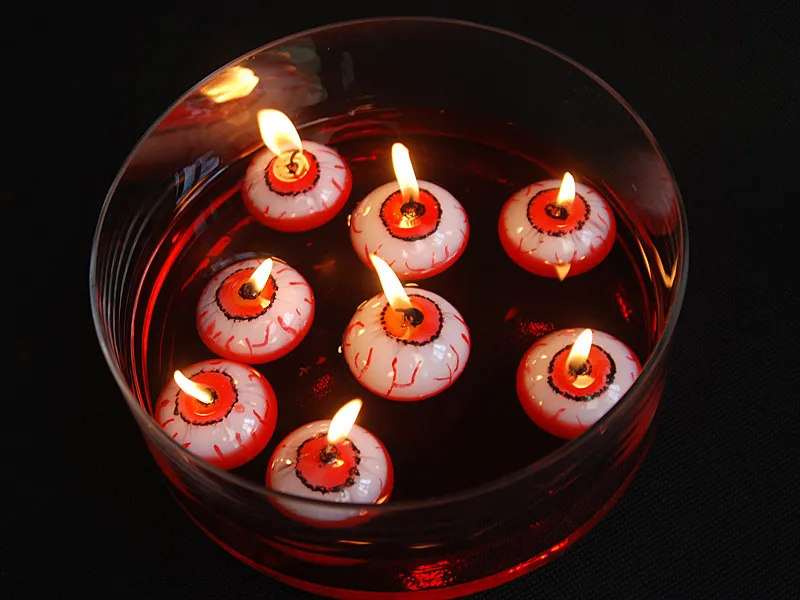 Lumanare Plutitoare Ochi Halloween, 4 cm [1]