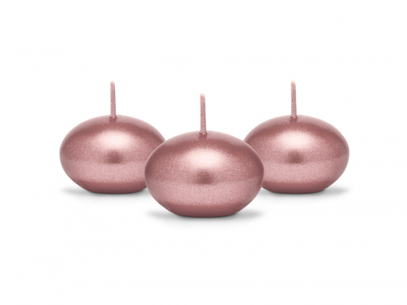 Lumanare Plutitoare Rose Gold, 4 cm [2]
