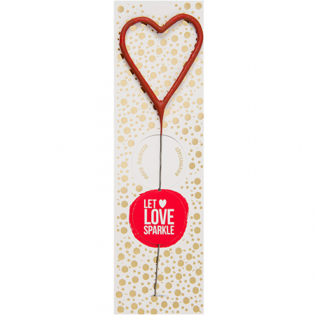 Lumanare Scanteietoare Inima, Rosu, 19.5 cm [0]