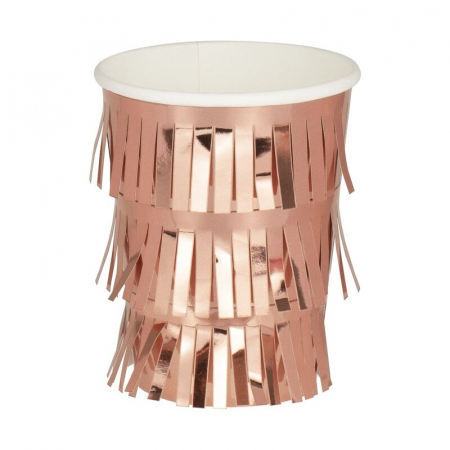 Set 8 Pahare Franjuri Rose Gold, 266 ml [0]