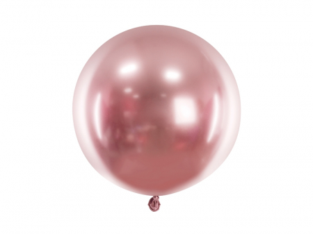 Nunta - Balon Jumbo Rose Gold Glossy, 60 cm