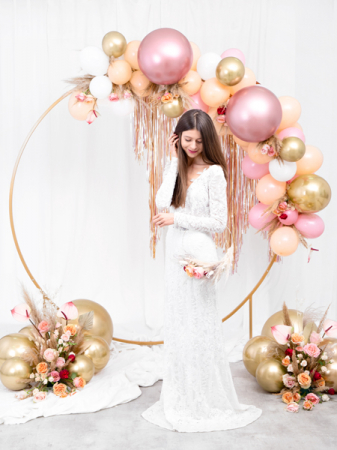 Balon Jumbo Rose Gold Glossy, 60 cm [2]