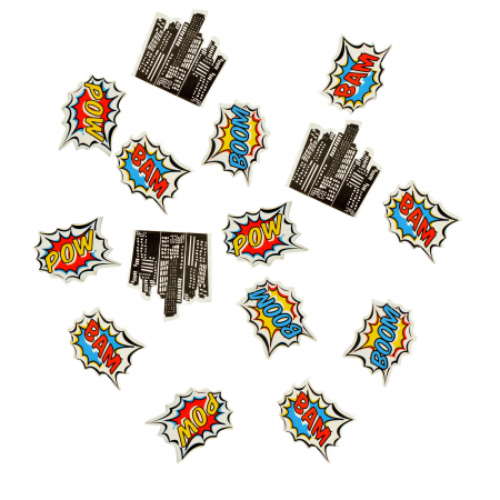 Petrecere Supereroi - Confetti Pop Art Supereroi