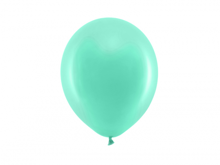 Baloane Latex - Set 10 Baloane Verde Menta Pastel - 23 cm