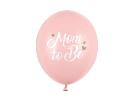 Set 6 Baloane Roz Mom to be - 30 cm [0]