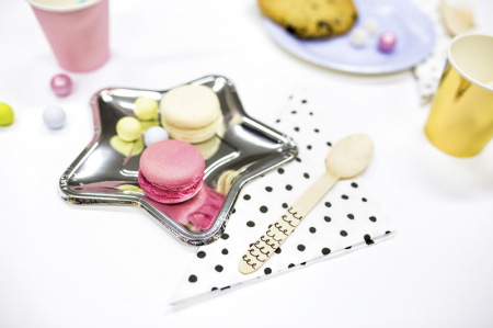 Set 18 Tacamuri Lemn, Negru - 16 cm [3]