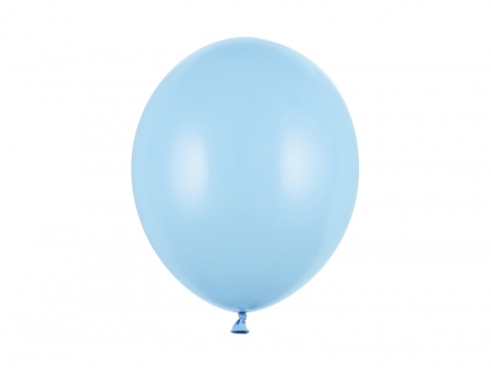 Baloane Latex - Set 10 Baloane Albastru Baby Blue Pastel - 30 cm
