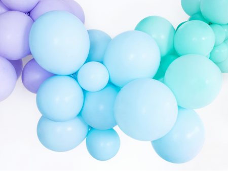 Set 10 Baloane Albastru Deschis Pastel - 30 cm [1]