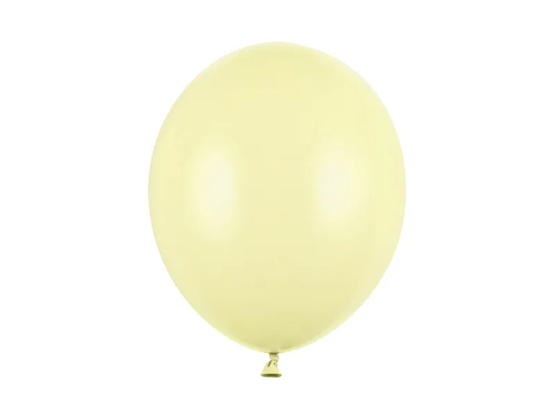 Paste - Set 10 Baloane Galben Deschis Pastel - 30 cm