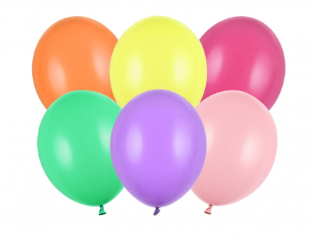 Baloane Latex - Set 10 Baloane Pastel Mix - 30 cm